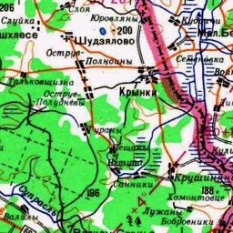 Русаки на карте