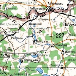 Русаки на карте