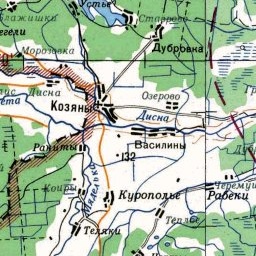 Русаки на карте