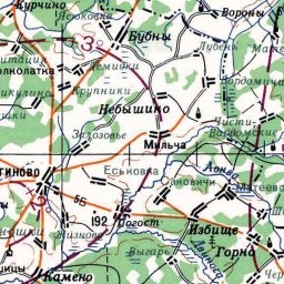 Острово на карте