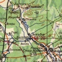 Гора на карте