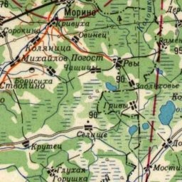 Поцелуево на карте