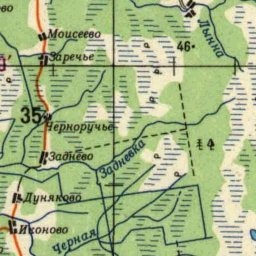 Хандерское озеро на карте
