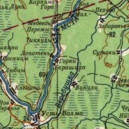 Горки на карте