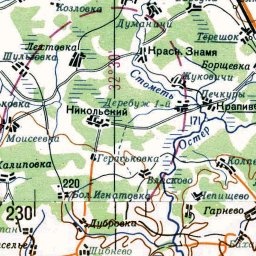 Дятловка на карте