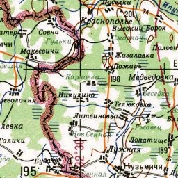 Дятловка на карте