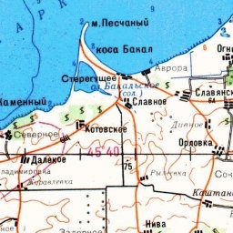 Славянское на карте Славянское на карте