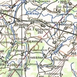 Бушня на карте