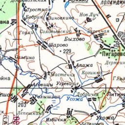 Бочарово на карте