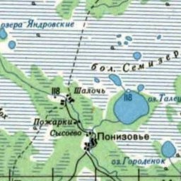 Понизовье на карте