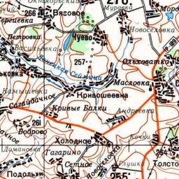 Новосёловка на карте