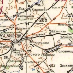 Знаменское на карте