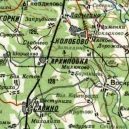 Рыжево на карте