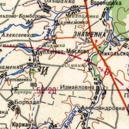 Знаменка на карте