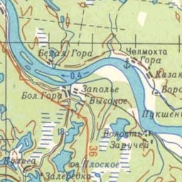 Гора на карте