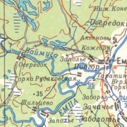 Гора на карте