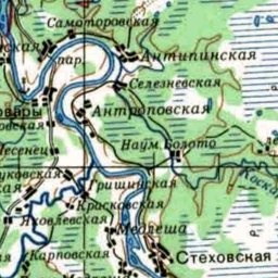 Максимовская на карте