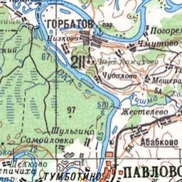 Пруды на карте