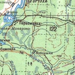 Первомайка на карте