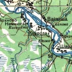 Белая на карте