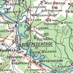 Воскресенское на карте