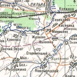 Знаменское на карте