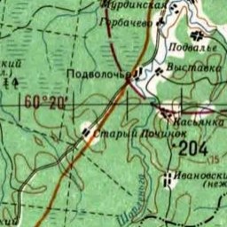 Гора на карте