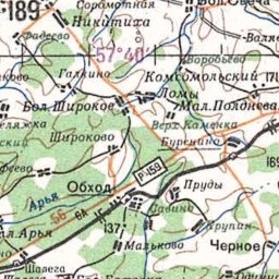 Пруды на карте