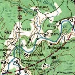 Белая на карте