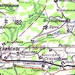 Семёновское на карте