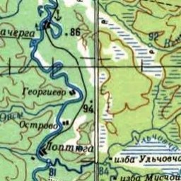 Острово на карте
