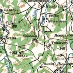 Белая на карте