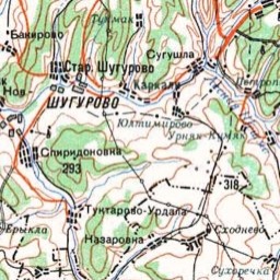 Сугушла на карте