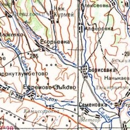 Борисовка на карте