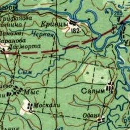 Кривцы на карте
