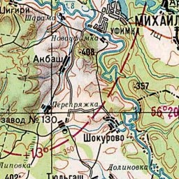 Русаки на карте