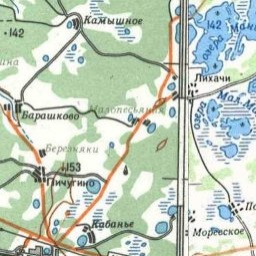 Березняки на карте