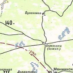 Березняки на карте