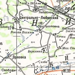Орловка на карте