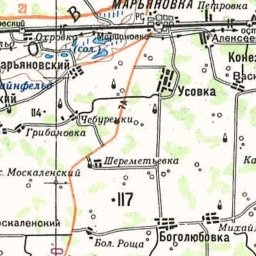 Васильевка на карте