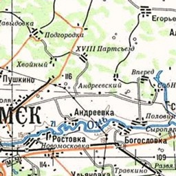 Прудки на карте