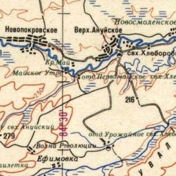 Хлеборобный на карте