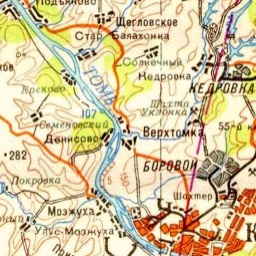 Денисово на карте