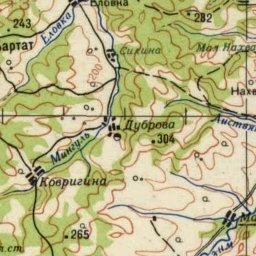 Ковригино на карте