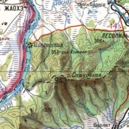 Самур река на карте